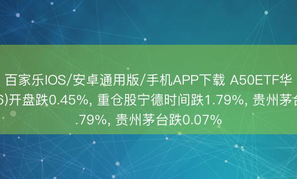 百家乐IOS/安卓通用版/手机APP下载 A50ETF华宝(159596)开盘跌0.45%， 重仓股宁德时间跌1.79%， 贵州茅台跌0.07%